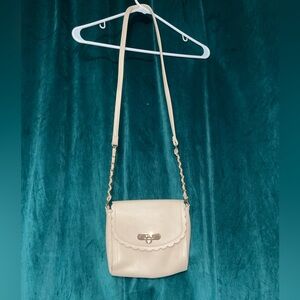 Elegant Cream Crossbody Bag